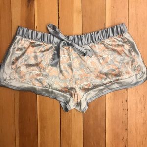 Victoria’s Secret Silk paisley pajama shorts